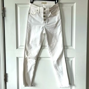 Madewell white jeans, size 25